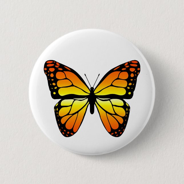 Monarch Butterfly Button (Front)