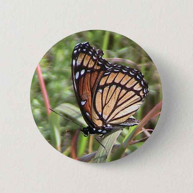 Monarch Butterfly Button (Front)