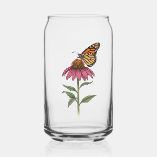 Monarch butterfly can glass