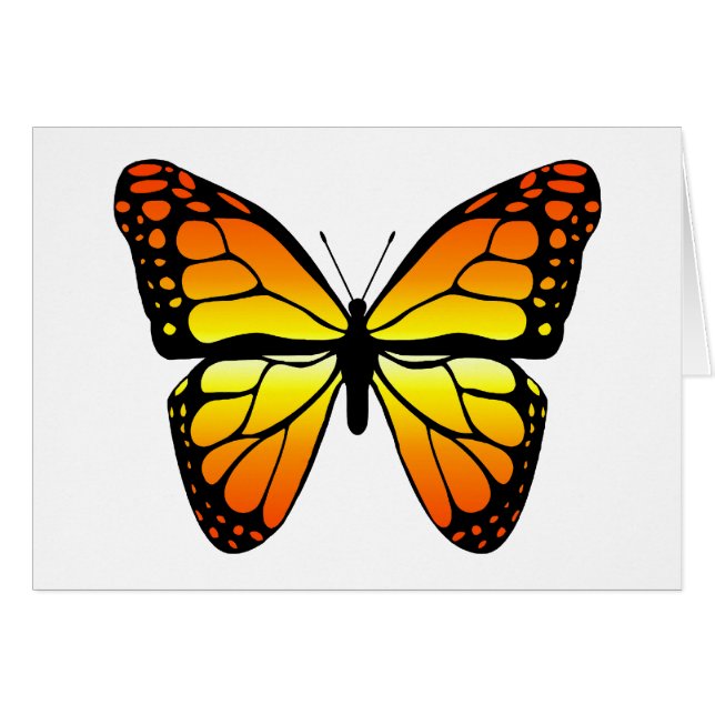 Monarch Butterfly Card (Front Horizontal)