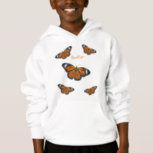 Monarch butterfly cartoon illustration