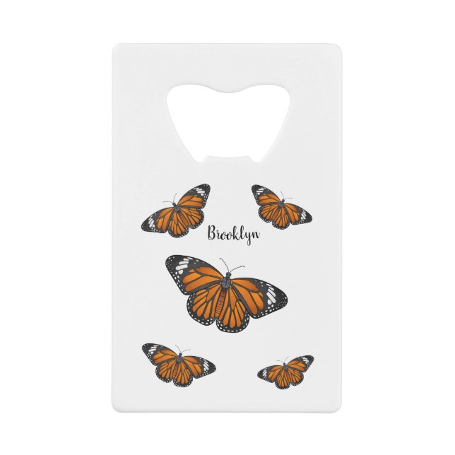 Monarch butterfly cartoon illustration  (Front)