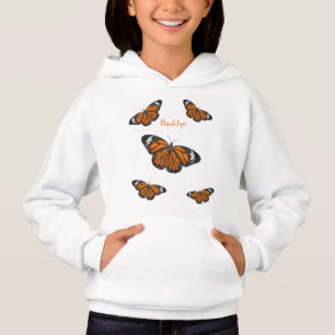 Monarch butterfly cartoon illustration