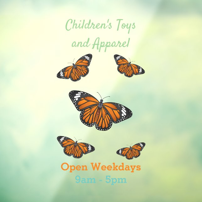 Monarch butterfly cartoon illustration (Sheet 3)