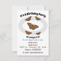 Monarch butterfly cartoon illustration