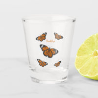 Monarch butterfly cartoon illustration 