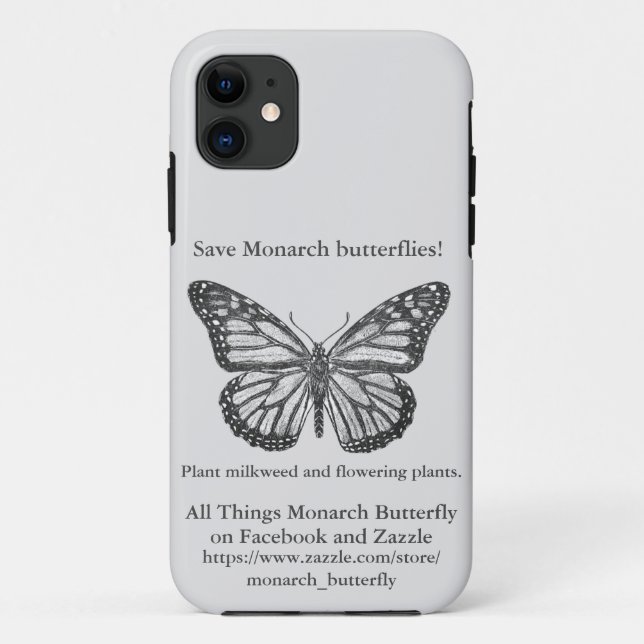Monarch butterfly Case-Mate iPhone case (Back)