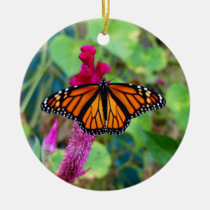 Monarch Butterfly Ceramic Ornament