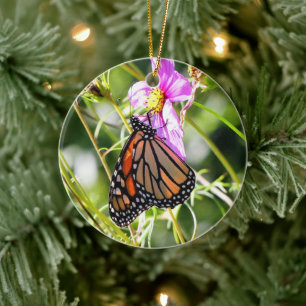 Monarch Butterfly Ceramic Ornament