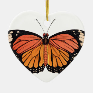 Monarch Butterfly Ceramic Tree Decoration