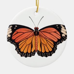 Monarch Butterfly Ceramic Tree Decoration