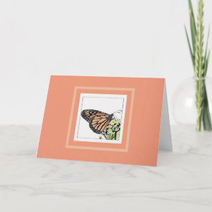 Monarch Butterfly (Colourized) Card