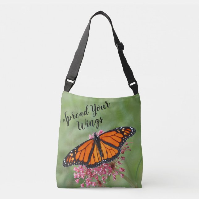 Monarch Butterfly Crossbody Bag (Front)