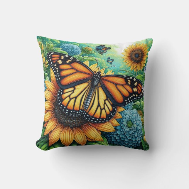 Monarch butterfly cushion (Front)