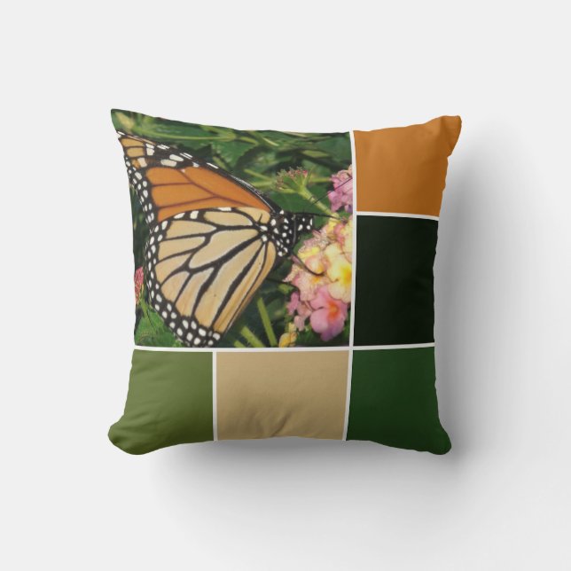 Monarch Butterfly Cushion (Front)