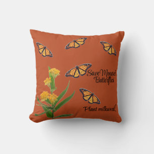 Monarch butterfly cushion