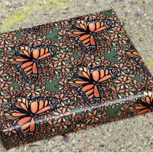 Monarch Butterfly Daisy Art Daisies Monarchs      Wrapping Paper Sheet