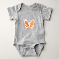 Monarch Butterfly Design - Baby Jersey Bodysuit