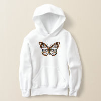 Monarch Butterfly Design - Kids' Pullover Hoodie