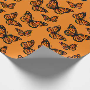 Monarch Butterfly Design - Matte Wrapping Paper