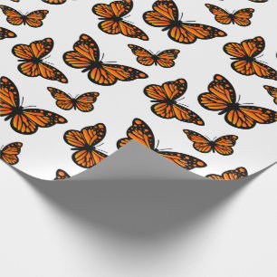 Monarch Butterfly Design - Matte Wrapping Paper
