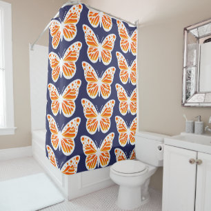 Monarch Butterfly Design - Shower Curtain