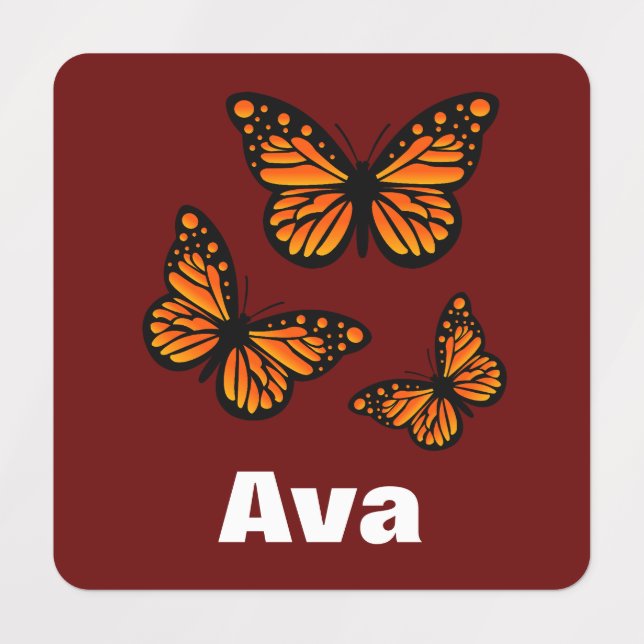 Monarch Butterfly Design - Small Square Clothing L (Design 2)