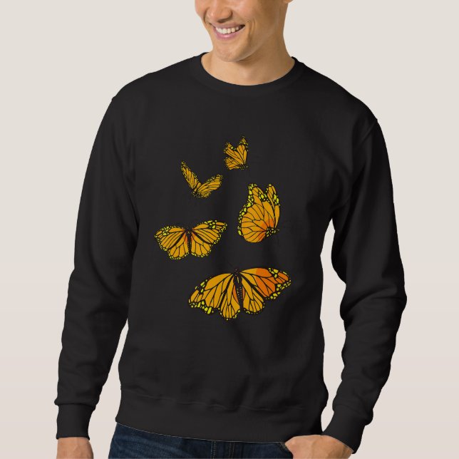 Monarch Butterfly Entomology Insect Sweatshirt (Front)