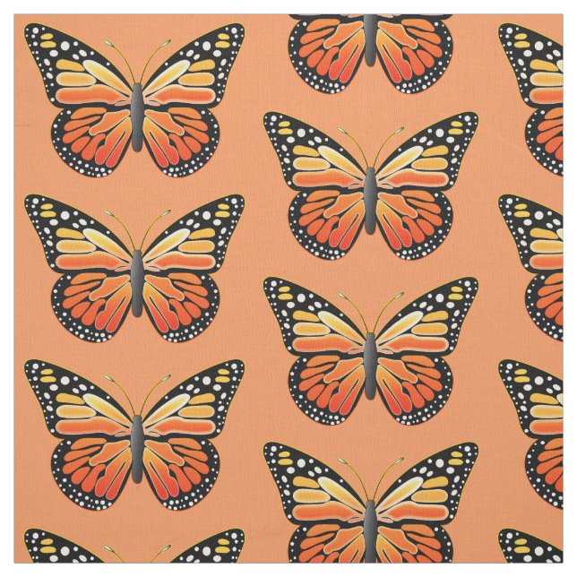 Monarch Butterfly Fabric (Swatch)