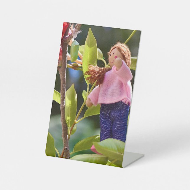 Monarch Butterfly fairy art Pedestal Sign (Front)