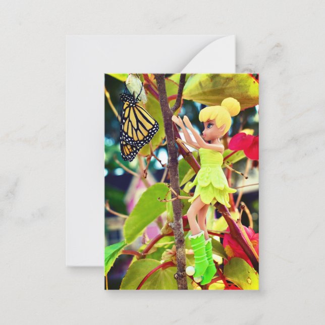 Monarch Butterfly fairy notecards (Front)