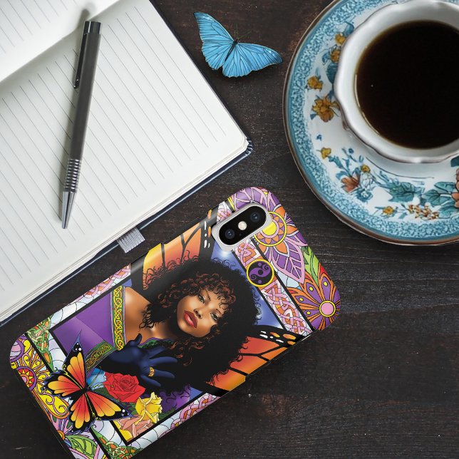 Monarch Butterfly Fairy Purple Floral Case-Mate iPhone Case (Creator Uploaded)