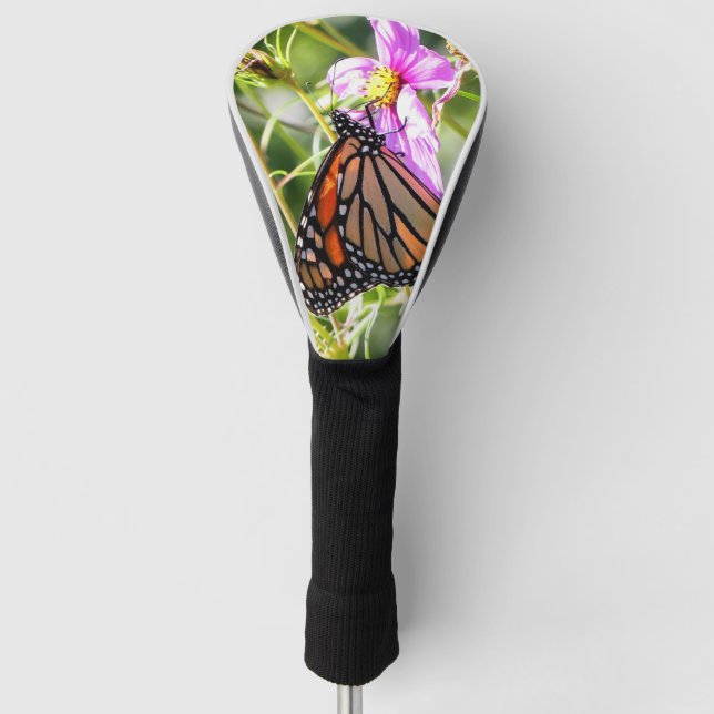 Monarch Butterfly Golf Head Cover (Front)