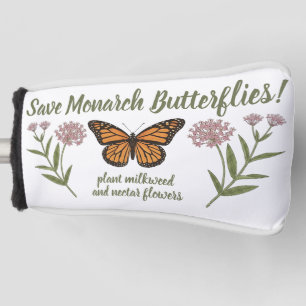 Monarch Butterfly Golf Head Cover