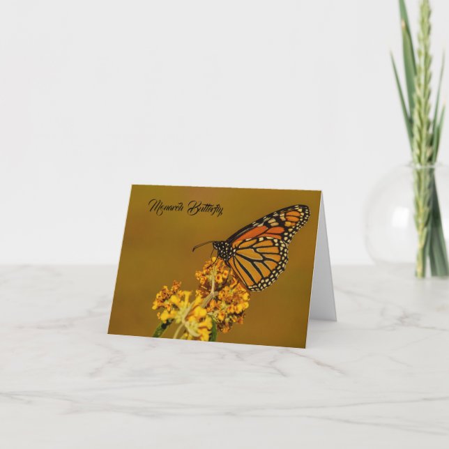 Monarch Butterfly Greeting Card (Front)