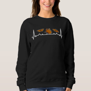 Monarch Butterfly Heartbeat Insect Collector Entom Sweatshirt