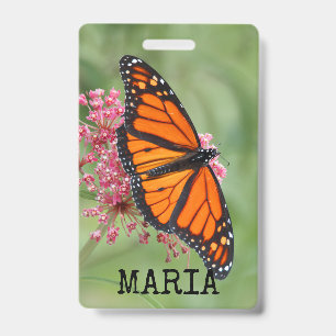 Monarch Butterfly ID Badge