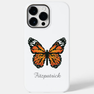 Monarch butterfly in polygon / Personalised name C Case-Mate iPhone 14 Pro Max Case
