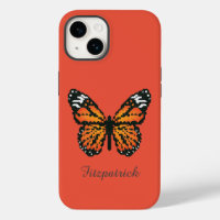 Monarch butterfly in polygon / Personalised name C
