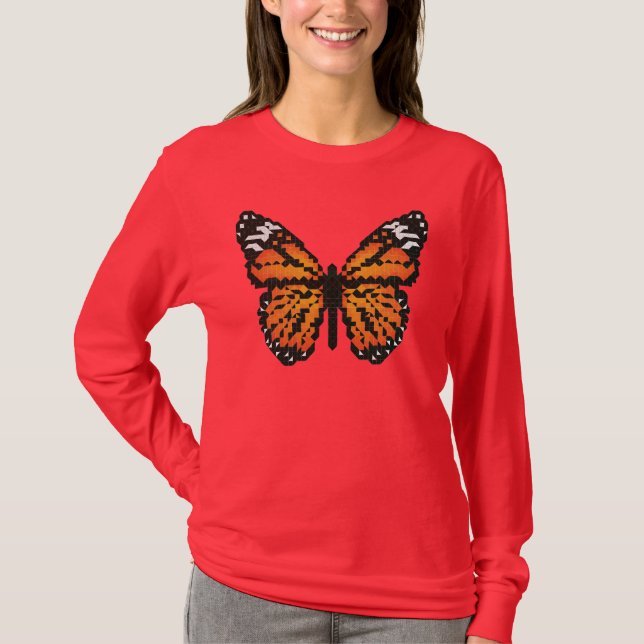 Monarch butterfly in polygon T-Shirt (Front)
