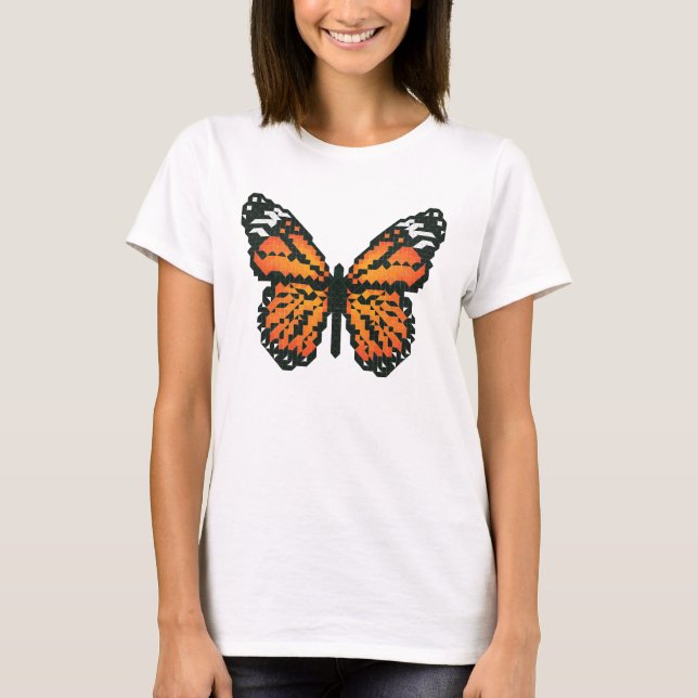 Monarch butterfly in polygon  T-Shirt (Front)