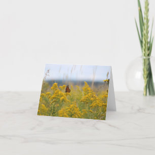 Monarch Butterfly in the Field Holiday Card