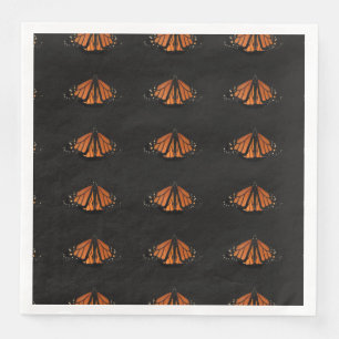 Monarch Butterfly  in the key of Orange Napkin