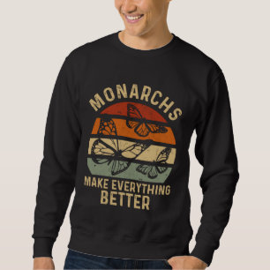 Monarch Butterfly Insect Collector Entomologist 4 Sweatshirt