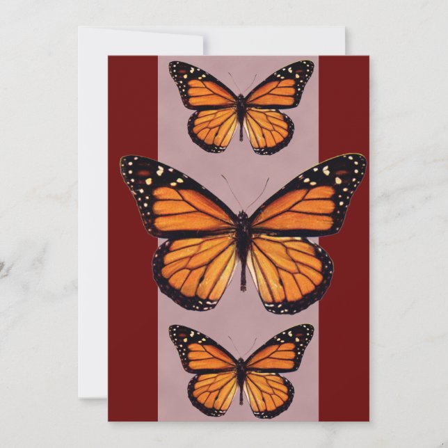 Monarch Butterfly Invitations (Front)