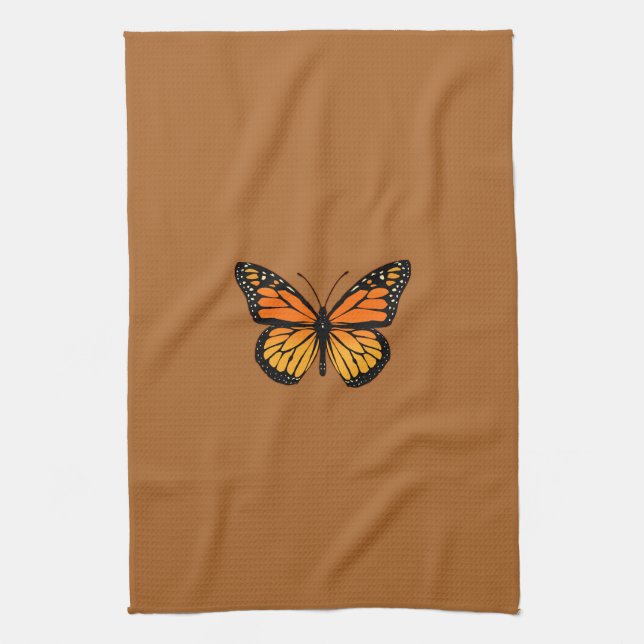 Monarch Butterfly Joy Tea Towel (Vertical)