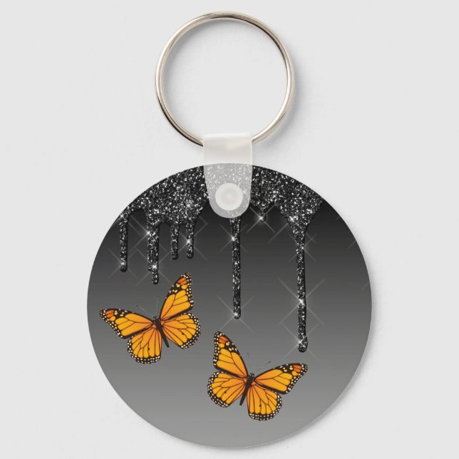 Monarch butterfly key ring (Front)