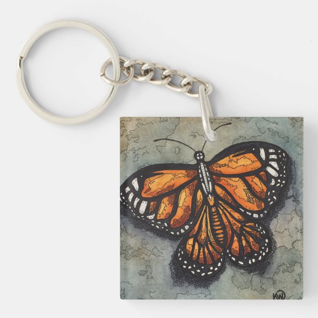 Monarch Butterfly Keychain (Front)