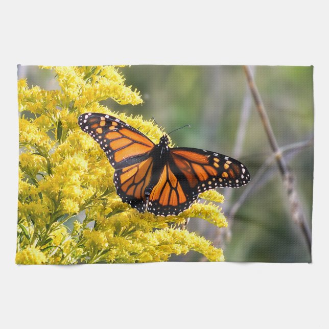 Monarch Butterfly Kitchen Towel (Horizontal)