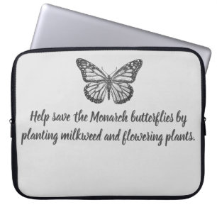 Monarch butterfly laptop sleeve